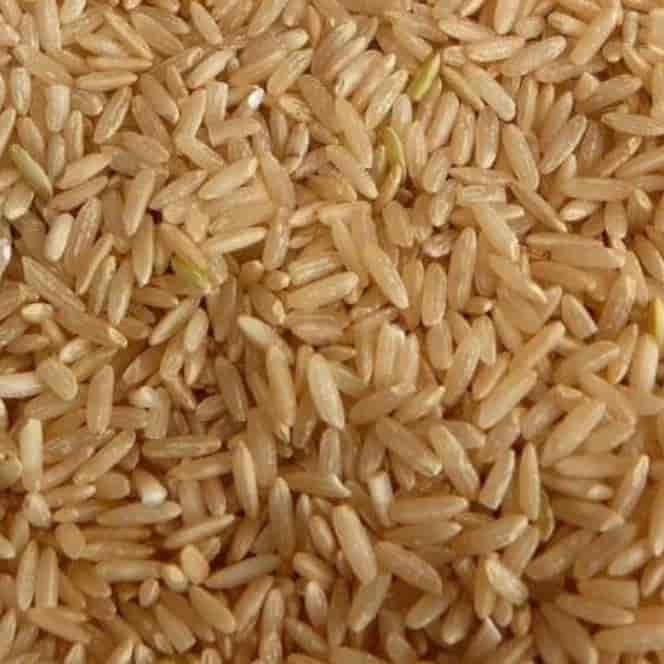 الأرز البني